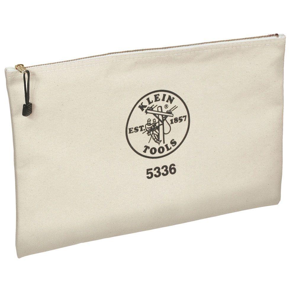 klein tools canvas zipper bag