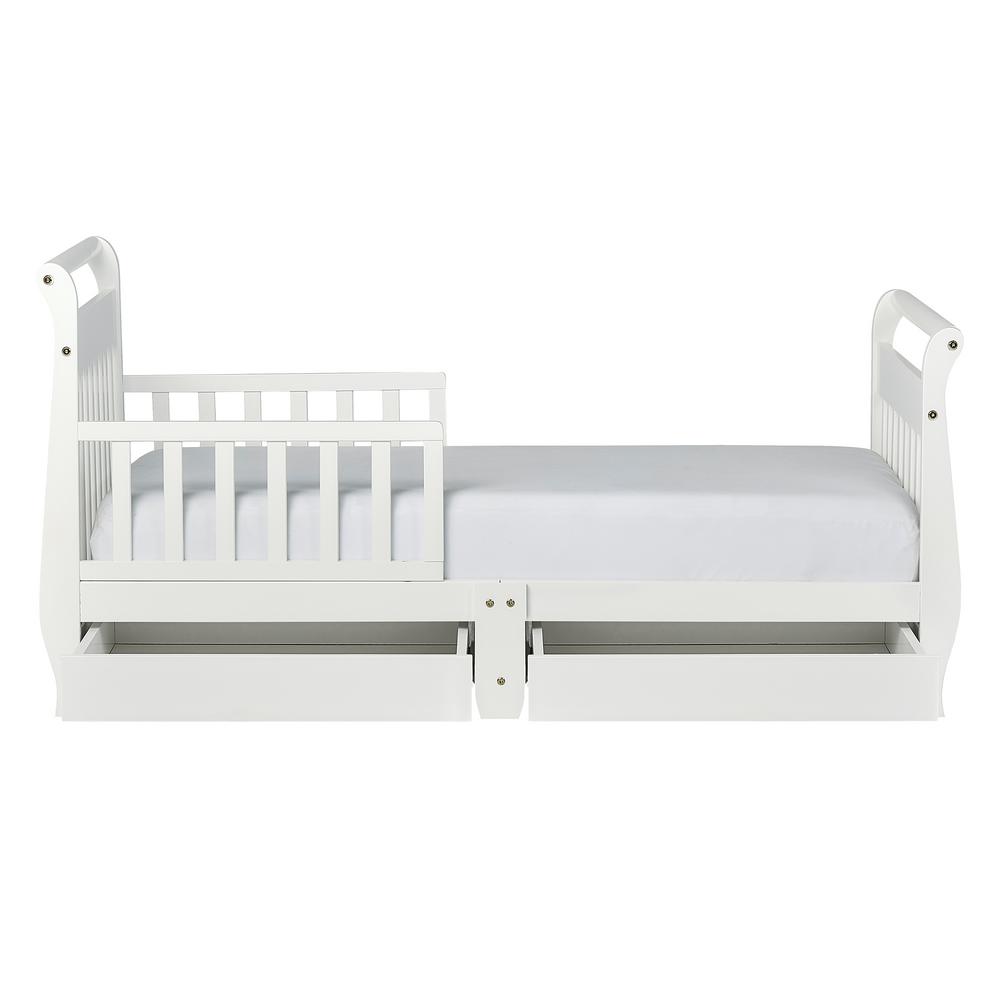 Dream On Me White Toddler Adjustable Sleigh Bed With Storage Drawer 643 W The Home Depot - Dream On Me Toddler Bed With Storage Drawer White Dream On Me White Toddler Adjustable Sleigh Bed With Storage Drawer 643 W The Home Depot - Dream On Me Toddler Bed With Storage Drawer White