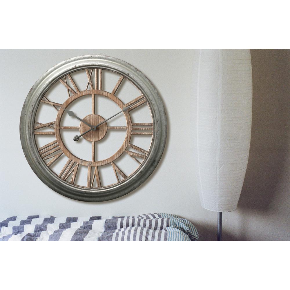 Infinity Instruments Ole Fashion 26 in. x 26 in. Round Wall Clock