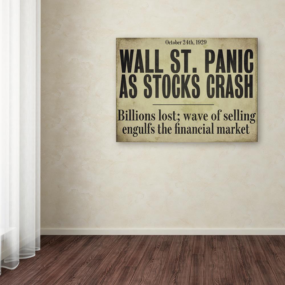 Trademark Fine Art 35 In X 47 Wallstreet By Color Bakery Trademark Fine Art 35 In X 47 Wallstreet By Color Bakery