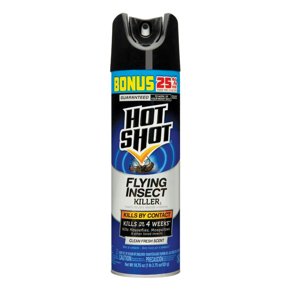 Hot Shot Flying Insect Killer 18.75 oz Aerosol Clean Fresh ScentHG