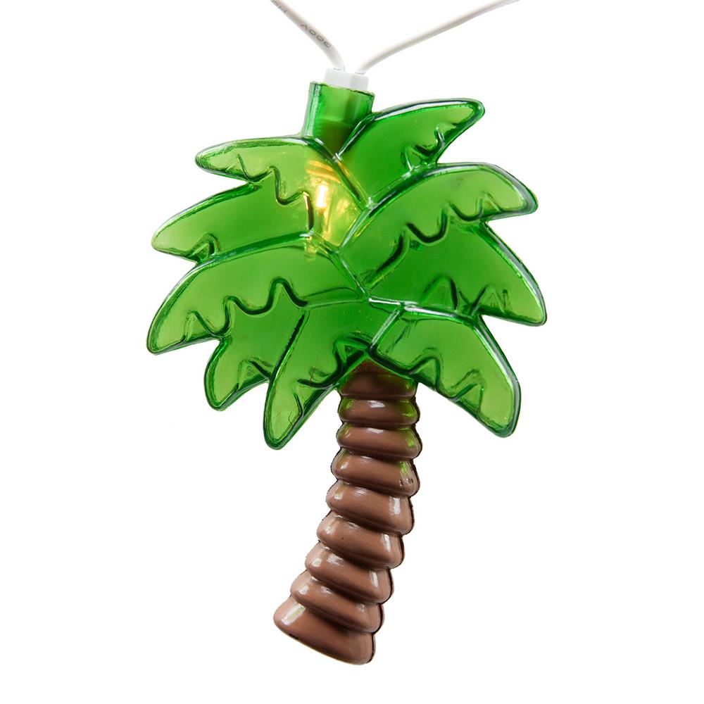 Indoor Outdoor Seasonal Decorations Holiday The 10 Light Palm Tree String Set