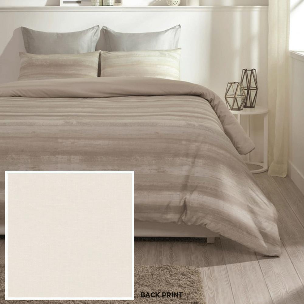 A1 Home Collections Coastline Wrinkle Resistant Reversible Print 100 A1 Home Collections Coastline Wrinkle Resistant Reversible Print 100 Organic Cotton Beige Queen Duvet Cover Set A1pduv012 The Depot