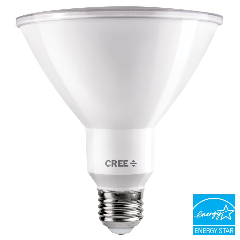 Cree Led Bulbs Light The Home Depot 150w Equivalent Bright White 3000k Par38 Dimmable Exceptional Light Quality Led 40 Degree Flood