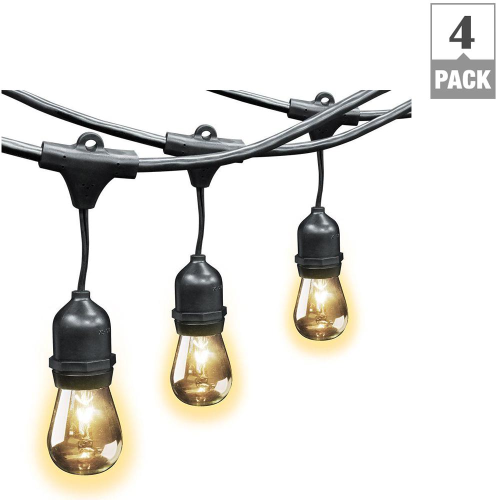 Feit Electric String Lights Outdoor Lighting The Home Depot 10 Socket Incandescent Indoor And Outdoor String Light Set 4