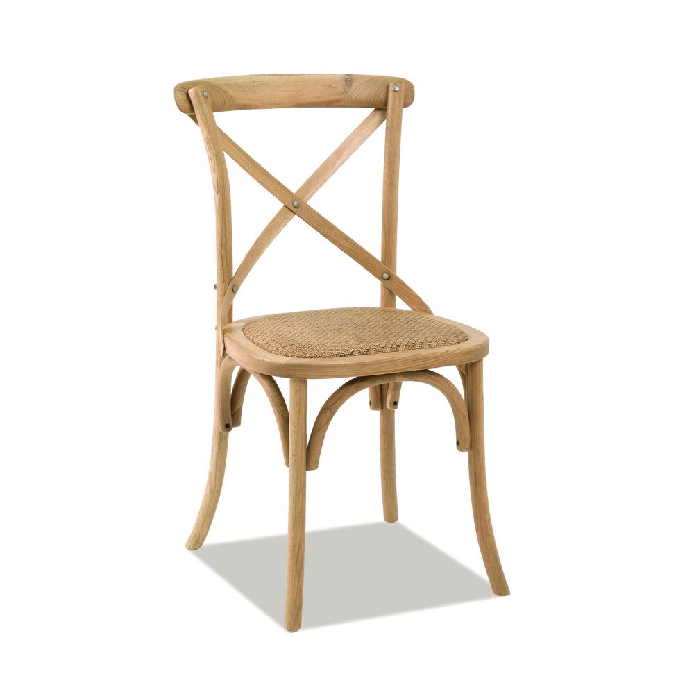 Side Chair Cross Back Solid Wood Dining Chairs Kitchen Paris Oak Side Chair Set Of 2