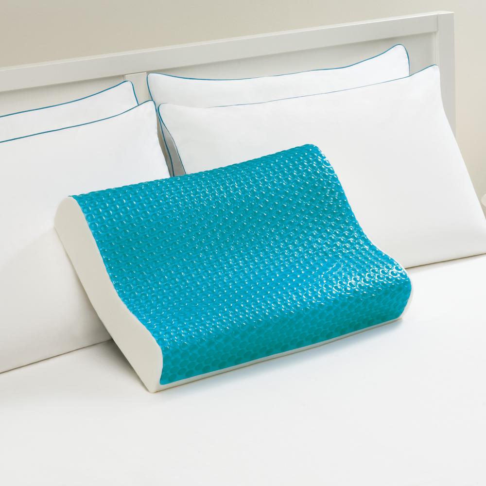comfort revolution hydraluxe gel memory foam bed pillow