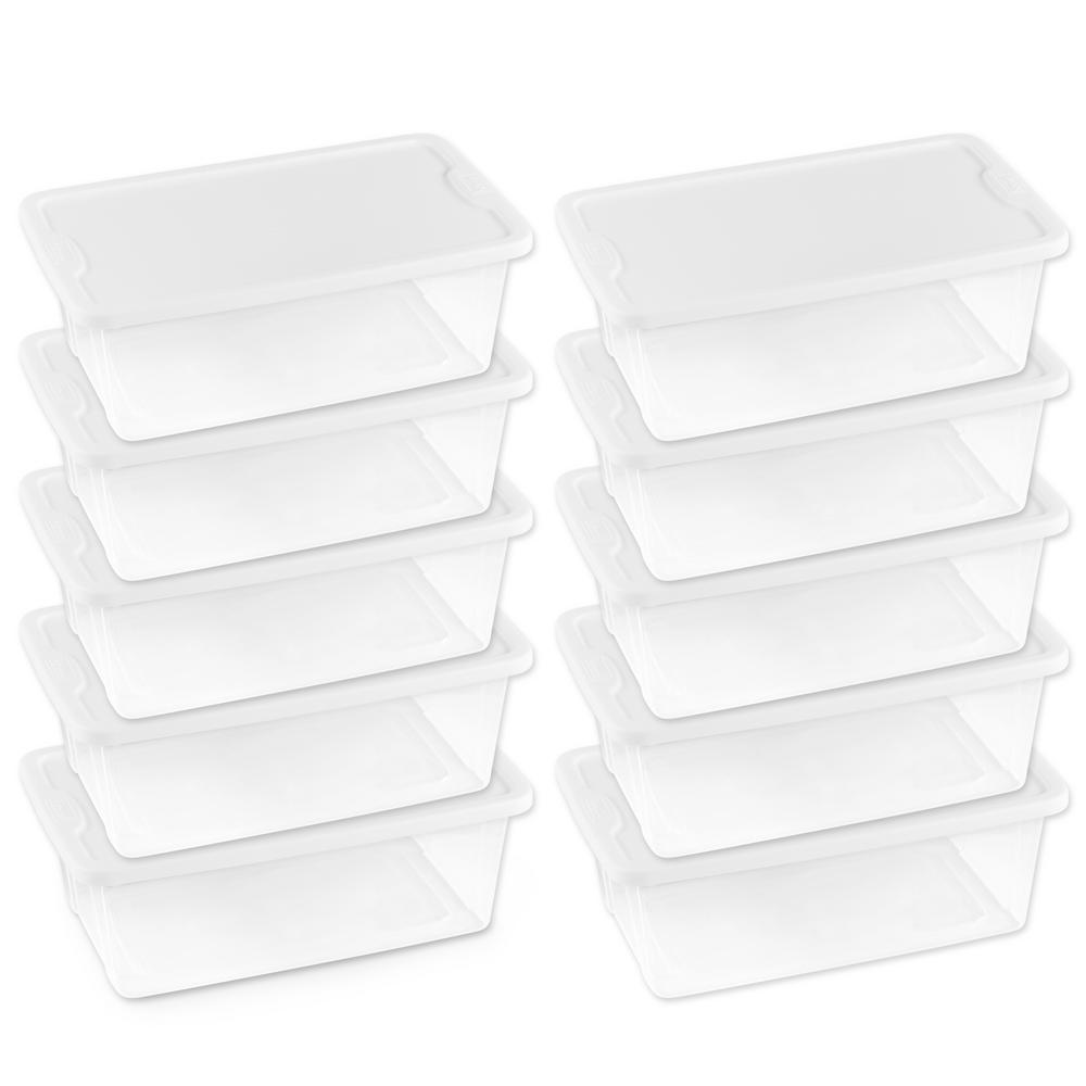 clear shoe box container