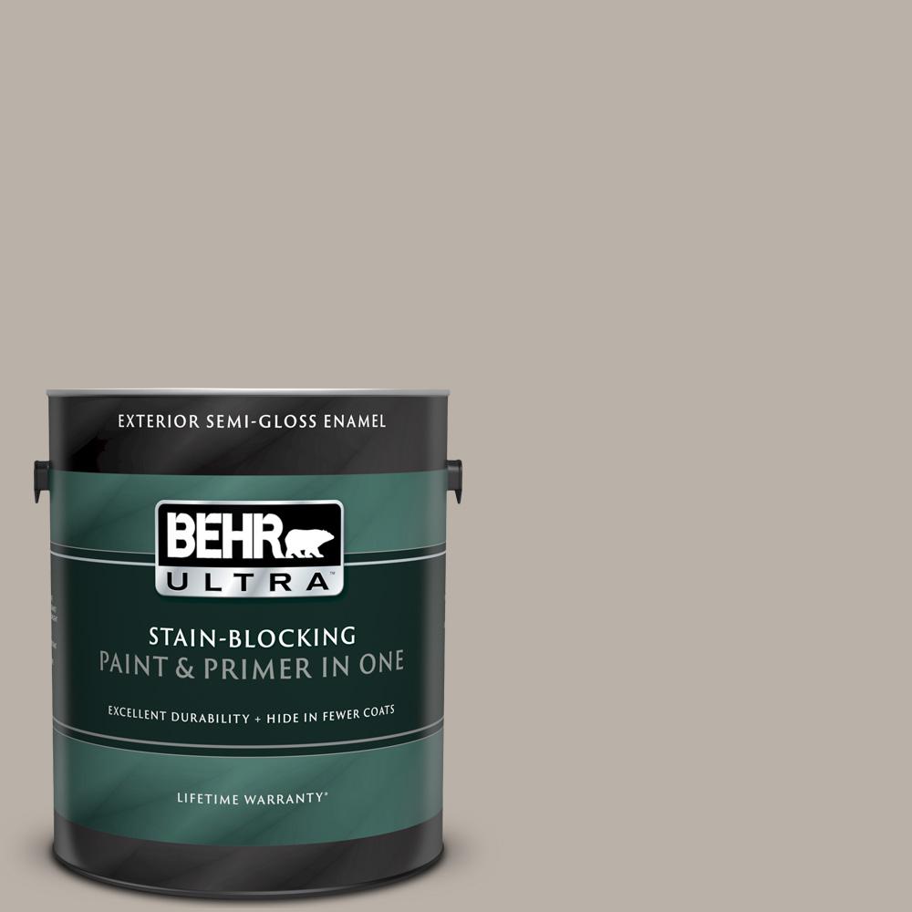 BEHR ULTRA 1 Gal. #MQ2-55 Park Avenue Semi-Gloss Enamel Exterior Paint ...