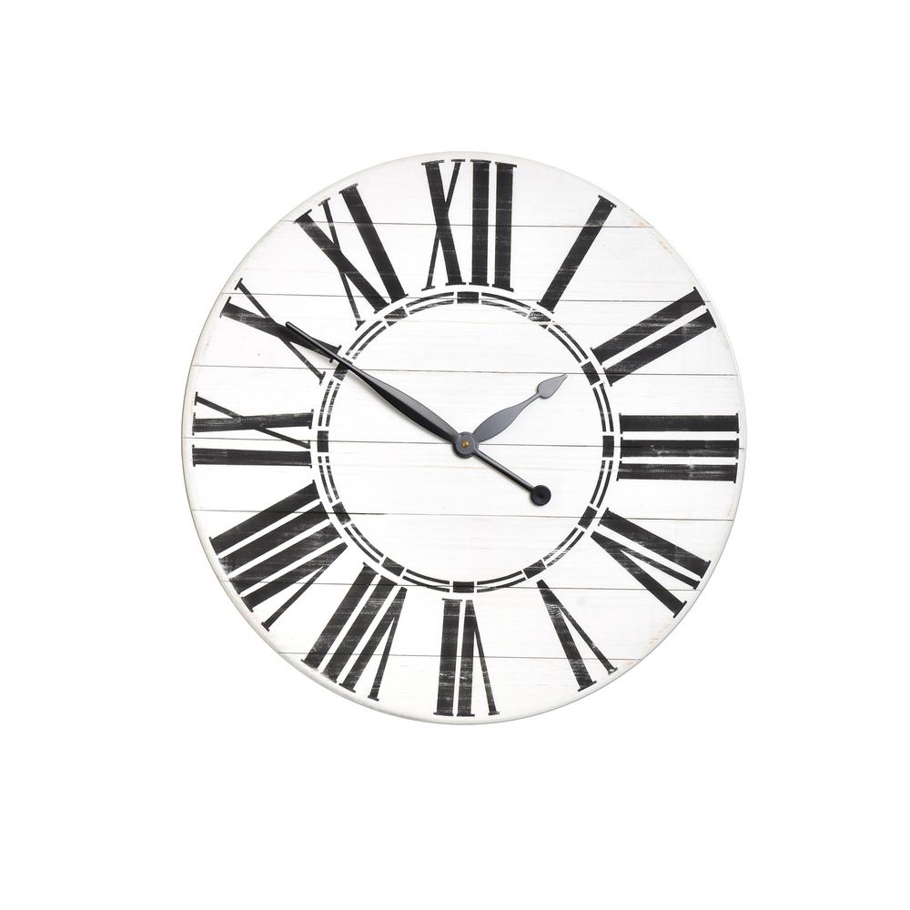 Brandtworks Oversized White Farmhouse Wall Clock 36whbkjup Wh The Home Depot - Oversized White Wall Clock Brandtworks Oversized White Farmhouse Wall Clock 36whbkjup Wh The Home Depot - Oversized White Wall Clock
