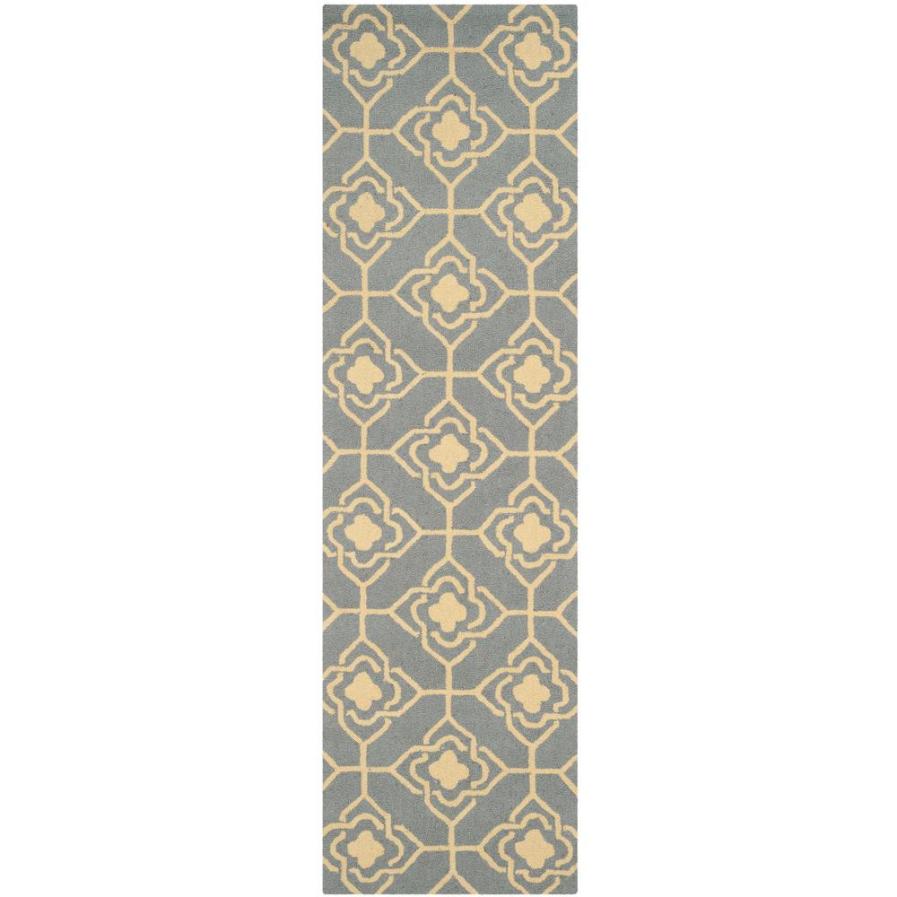 Safavieh Four Seasons Gray/Gold 2 ft. x 8 ft. Runner Rug ...