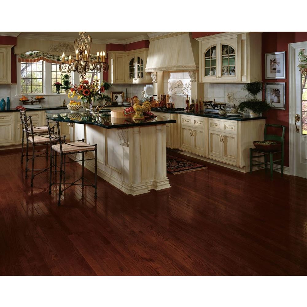 Bruce American Home 5 16 In Thick X 12 In Wide X 12 In Length Natural Oak Parquet Hardwood Flooring 25 Sq Ft Case Ahs100lg The Home Depot