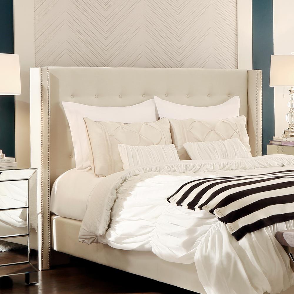 Homesullivan Franklin Park Cream White Queen Headboard 40315bq 1wl Homesullivan Franklin Park Cream White Queen Headboard