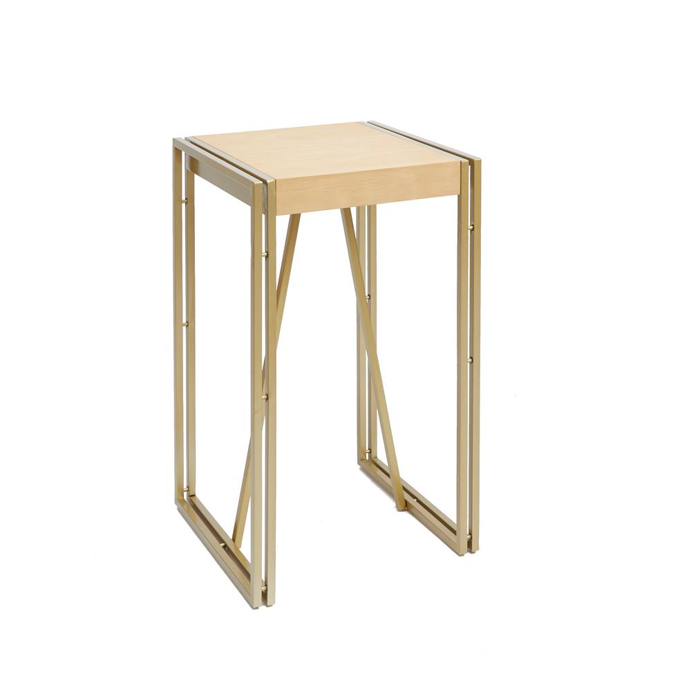 Silverwood Hudson Gold End Table Cpft1269 Sgd Lwd The Home Depot Silverwood Hudson Gold End Table