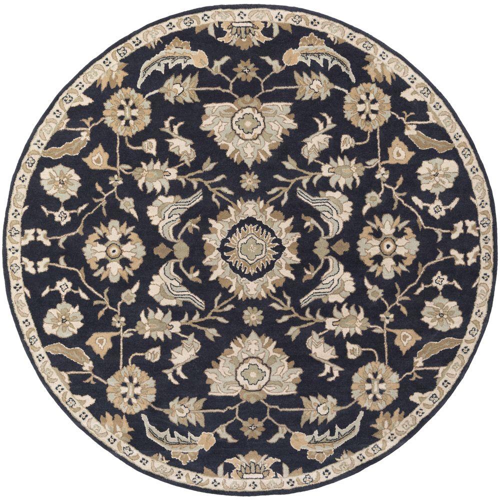 Artistic Weavers Hanzei Navy 6 ft. x 6 ft. Round Indoor Area Rug ...