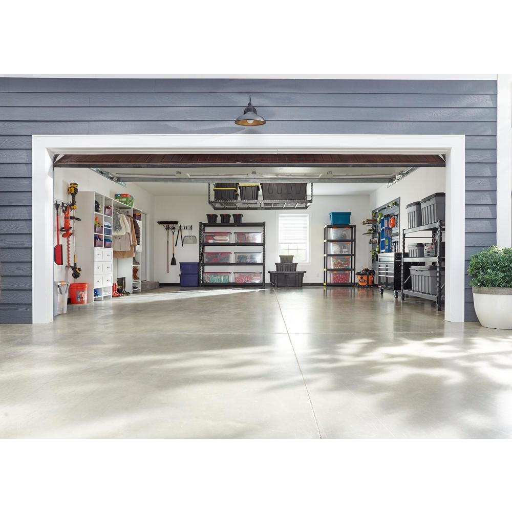 Modular Garage Wall Panel Storage Set with Accessories in Silver (15-Piece)