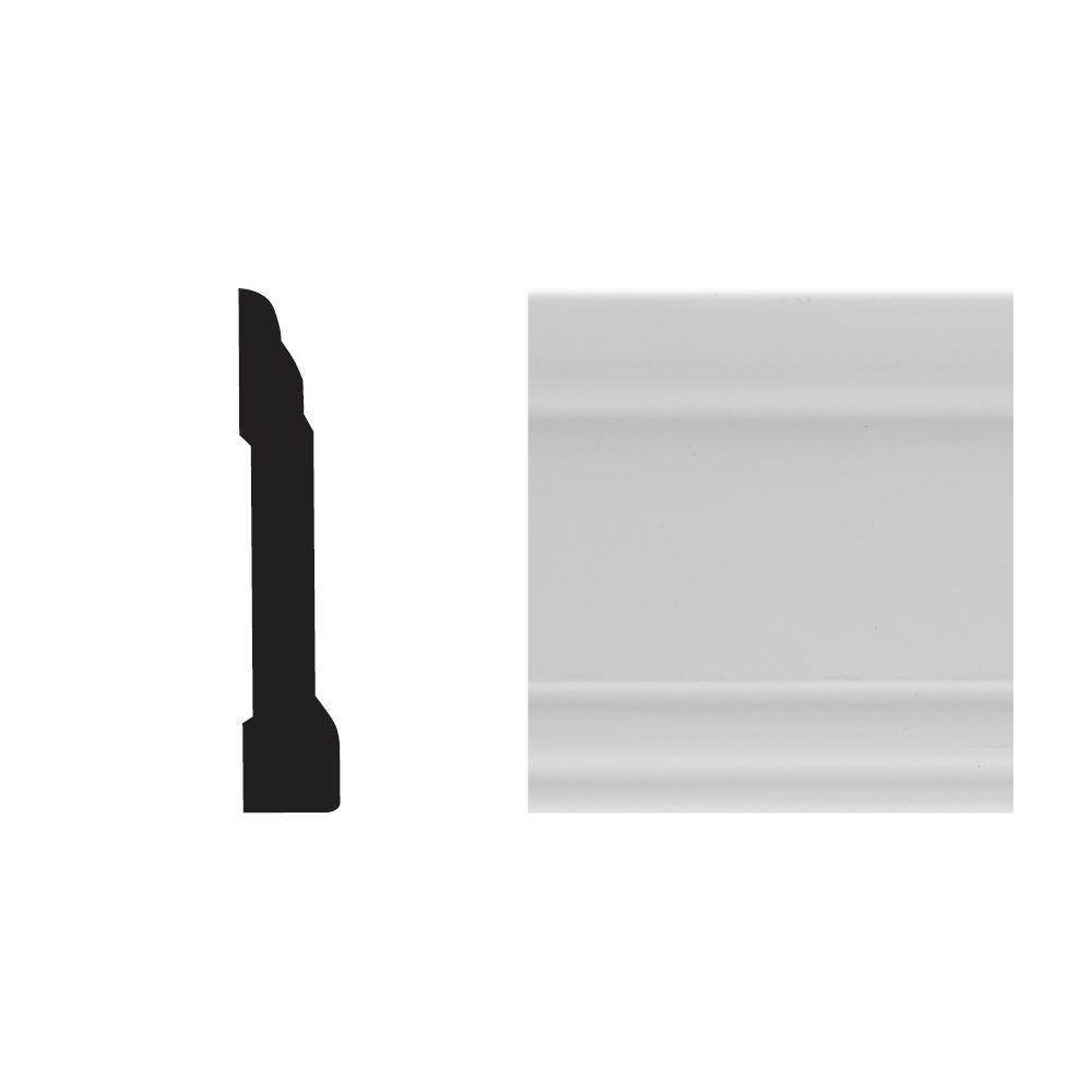 Royal Mouldings 6761 1/2 in. x 23/4 in. x 8 ft. PVC Composite White