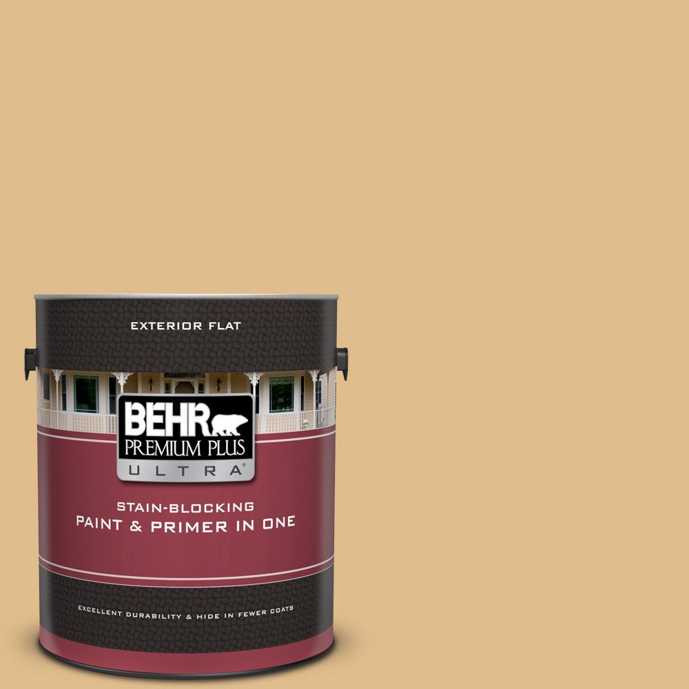 BEHR Premium Plus Ultra 1 Gal 330D 4 Warm Muffin Flat Exterior Paint   Warm Muffin Behr Premium Plus Ultra Paint Colors 485401 64 300 