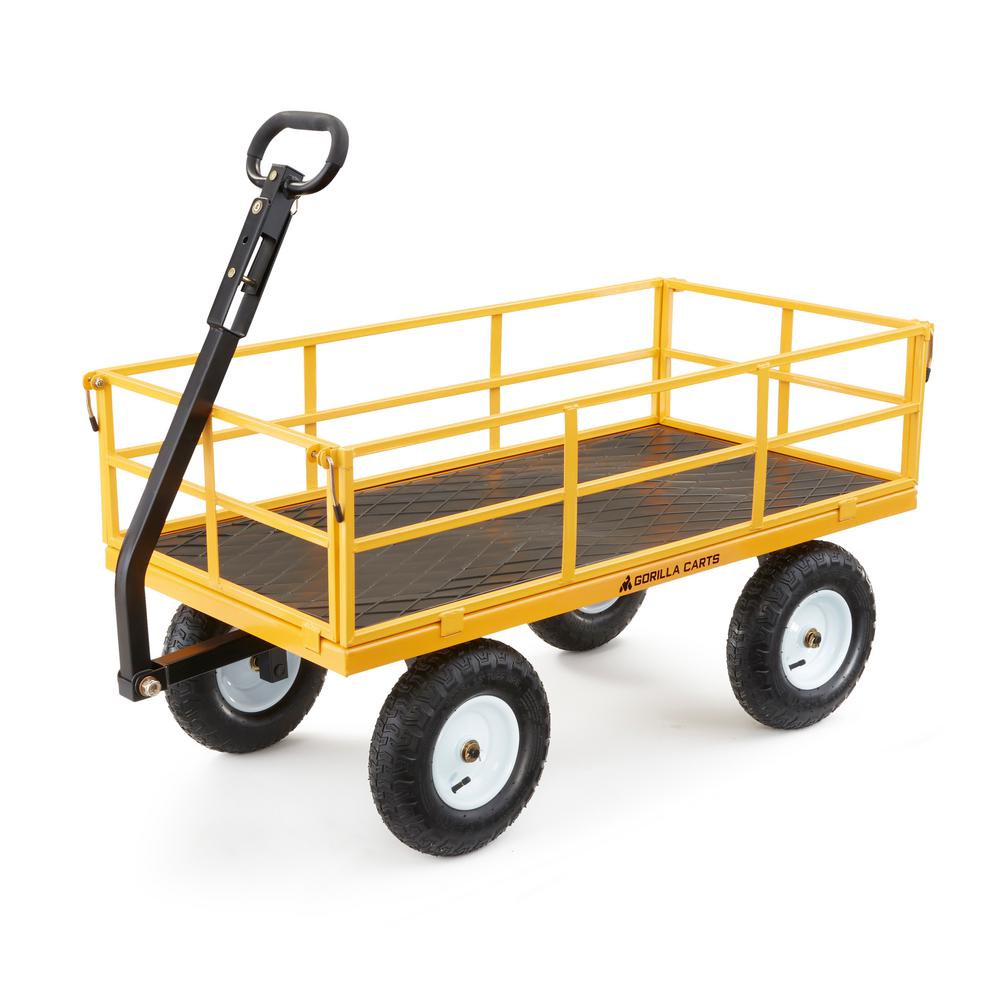 Steel Garden Carts Tools The Home Depot - Heavy Duty Metal Garden Wagon Steel Garden Carts Tools The Home Depot - Heavy Duty Metal Garden Wagon