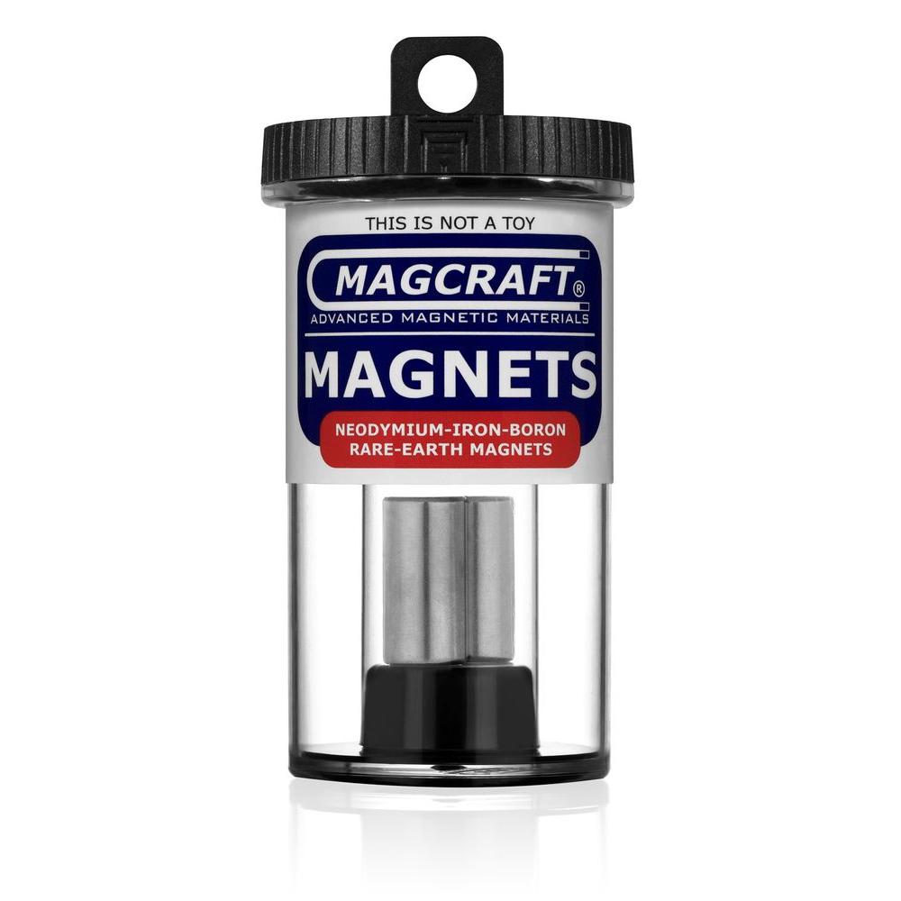 Magcraft Rare Earth 1/2 inch x 1 inch Rod Magnet (2-Pack) by Magcraft