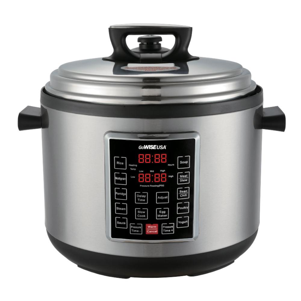 GoWISE USA 12 Qt. Electric Pressure Cooker XL with 12-Presets by GoWISE USA