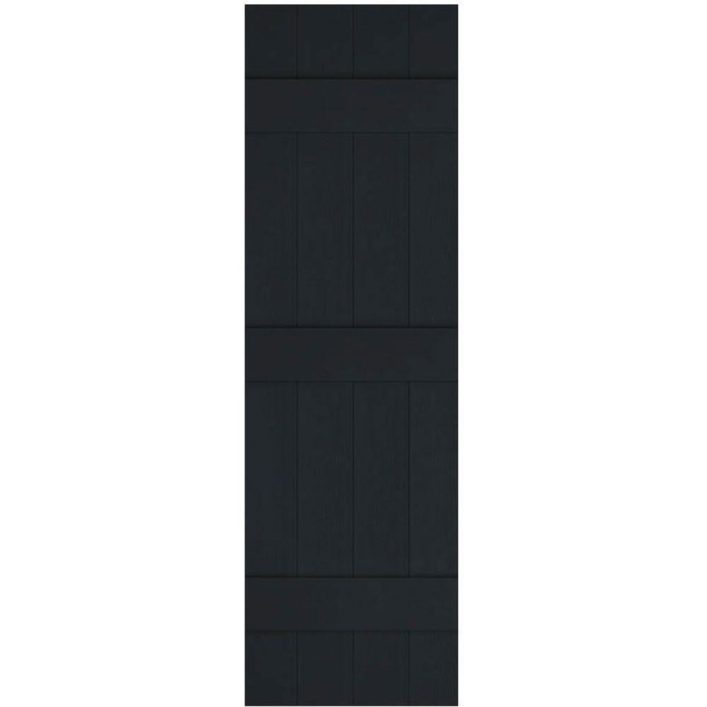 Board Batten Exterior Shutters The Home Depot 14 In X 84 Lifetime Vinyl Custom Four Board Joined And Batten
