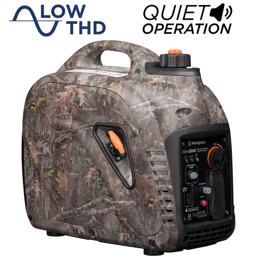 Westinghouse iGen TrueTimber Camo 2,200-Watt Super Quiet ...