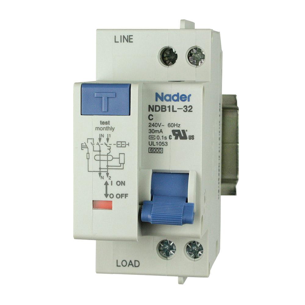 Asi 20 Amp 240vac 1 Pole Gfci Circuit Breaker Din Rail Mount Ndb1l 32c