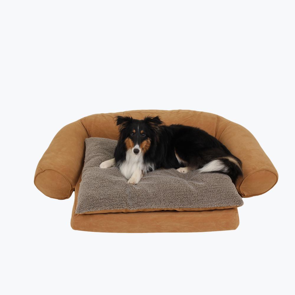 Small Ortho Sleeper Comfort Couch Pet Bed With Removable Cushion