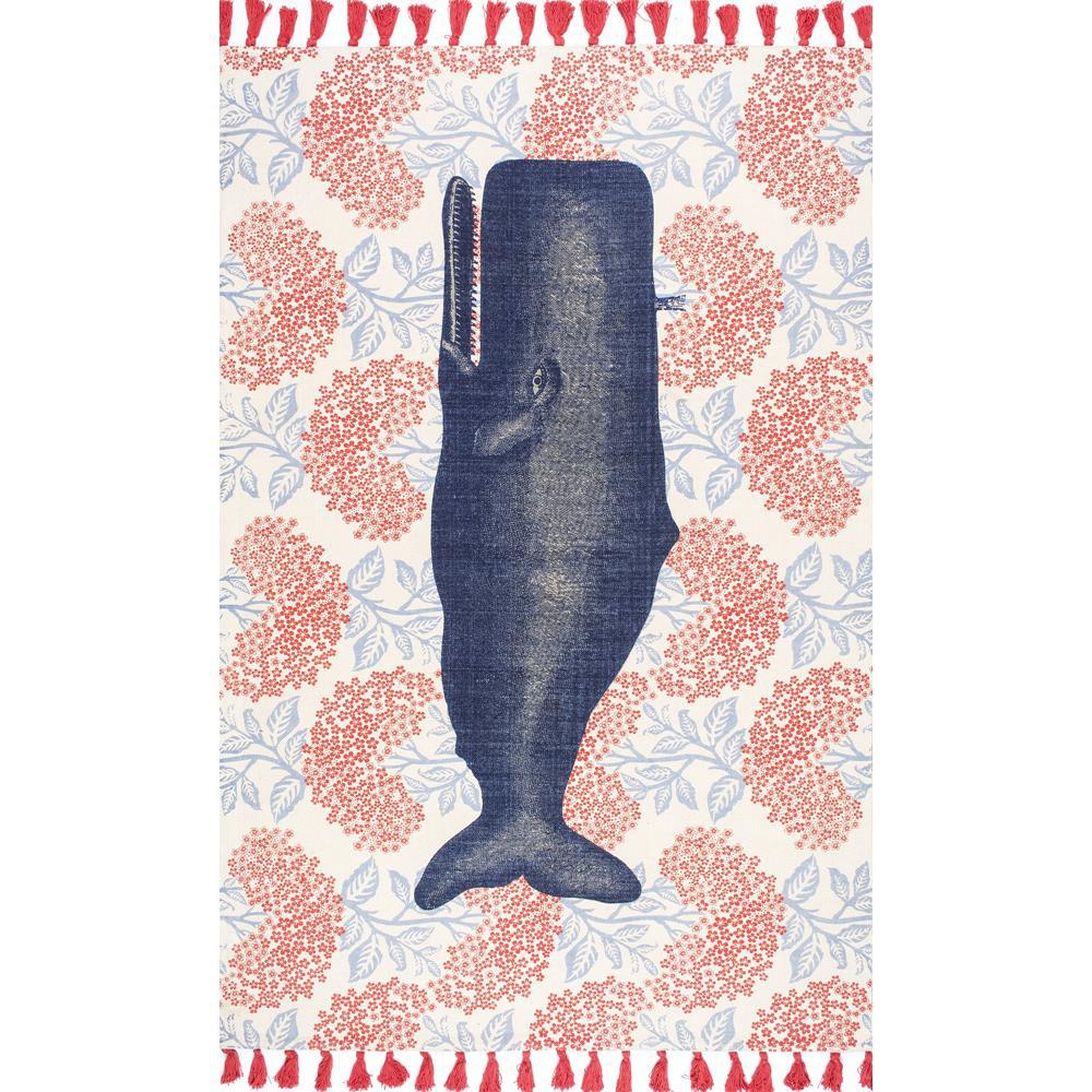 Nuloom Thomas Paul Cotton Whale Multi 3 Ft X 5 Area Rug Tatp02a Nuloom Thomas Paul Cotton Whale Multi 3 Ft X 5 Area Rug
