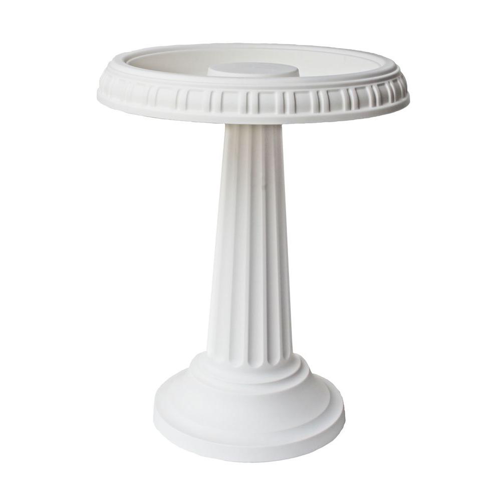 Bloem Grecian Bird Bath in WhiteBB210 The Home Depot