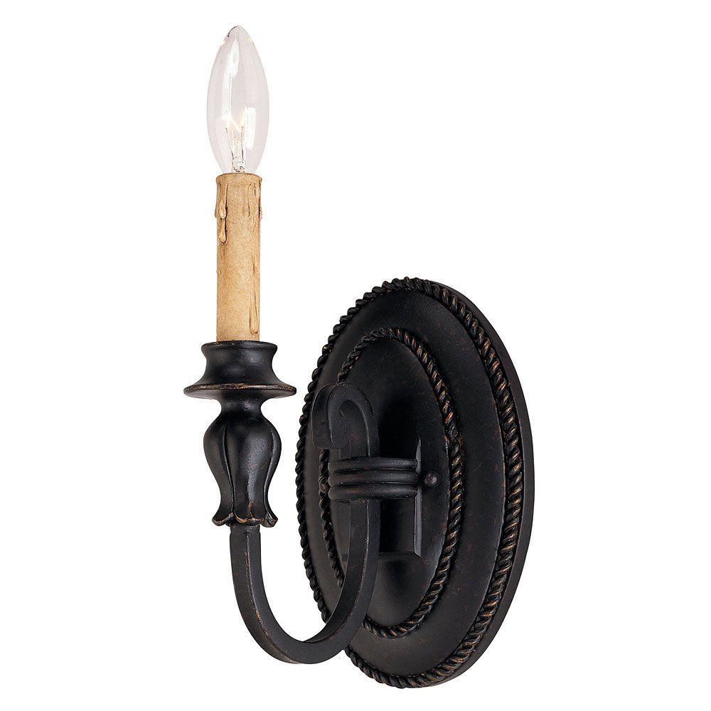 Illumine 1Light Antique Copper SconceCLISH202850095 The Home Depot