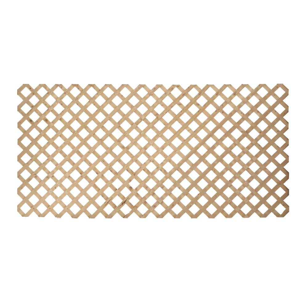 0.5 in. x 48 in. x 8 ft. Pressure Treated Wood Lattice106026 The
