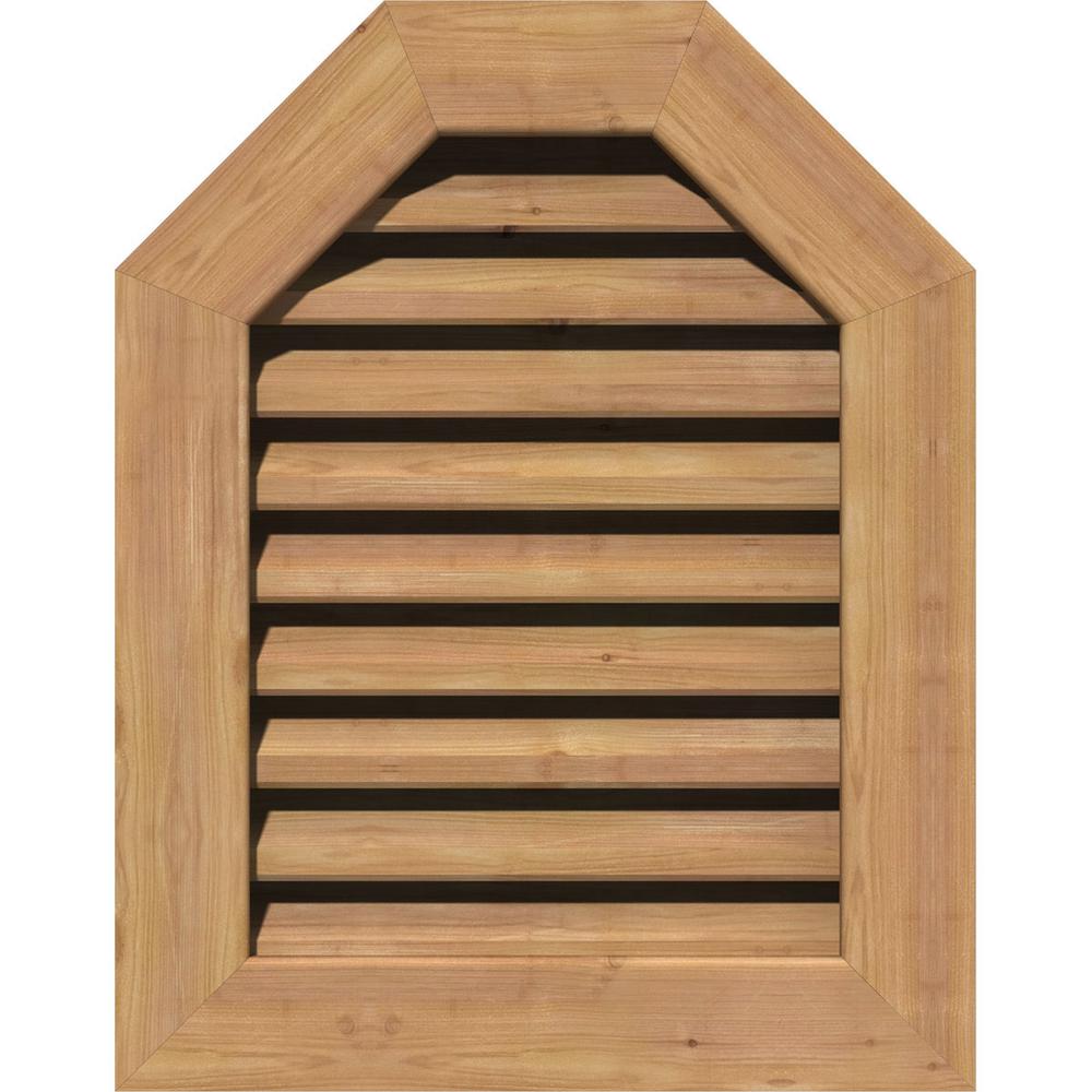 Ekena Millwork 41 in. x 41 in. Functional Octagonal Top Gable Vent with