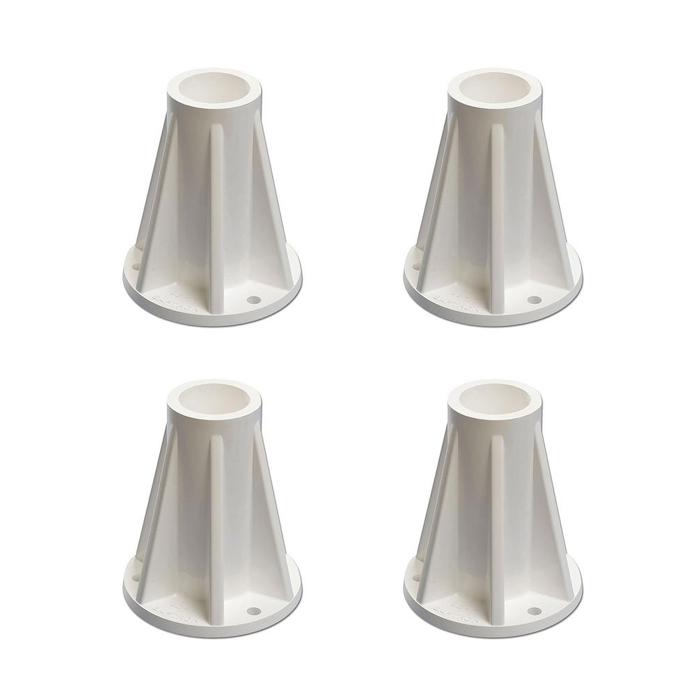 Saftron 6 in. Pool Handrails and Ladders Surface Mounting Base (4Pack