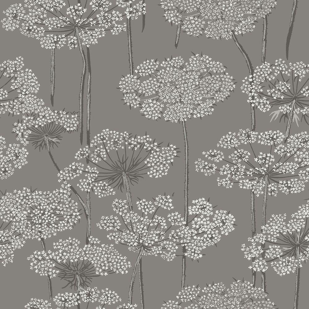 brewster charcoal dandelion meadow paper strippable roll wallpaper covers 57 5 sq ft wv5477 the home depot