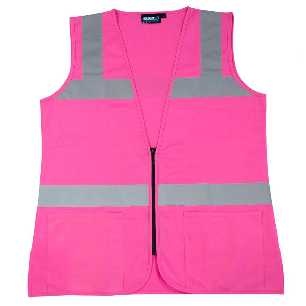CLEANER Pink Hi-Vis High-Vis Visibility Safety Vest//Waistcoat