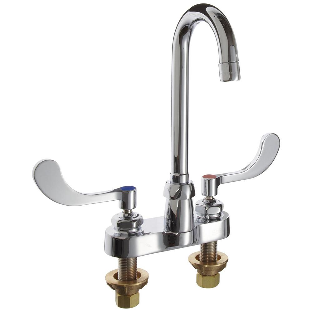 Zurn 4 in. Centerset 2-Handle Blade Bathroom Faucet in Chrome Z812A4-XL ...