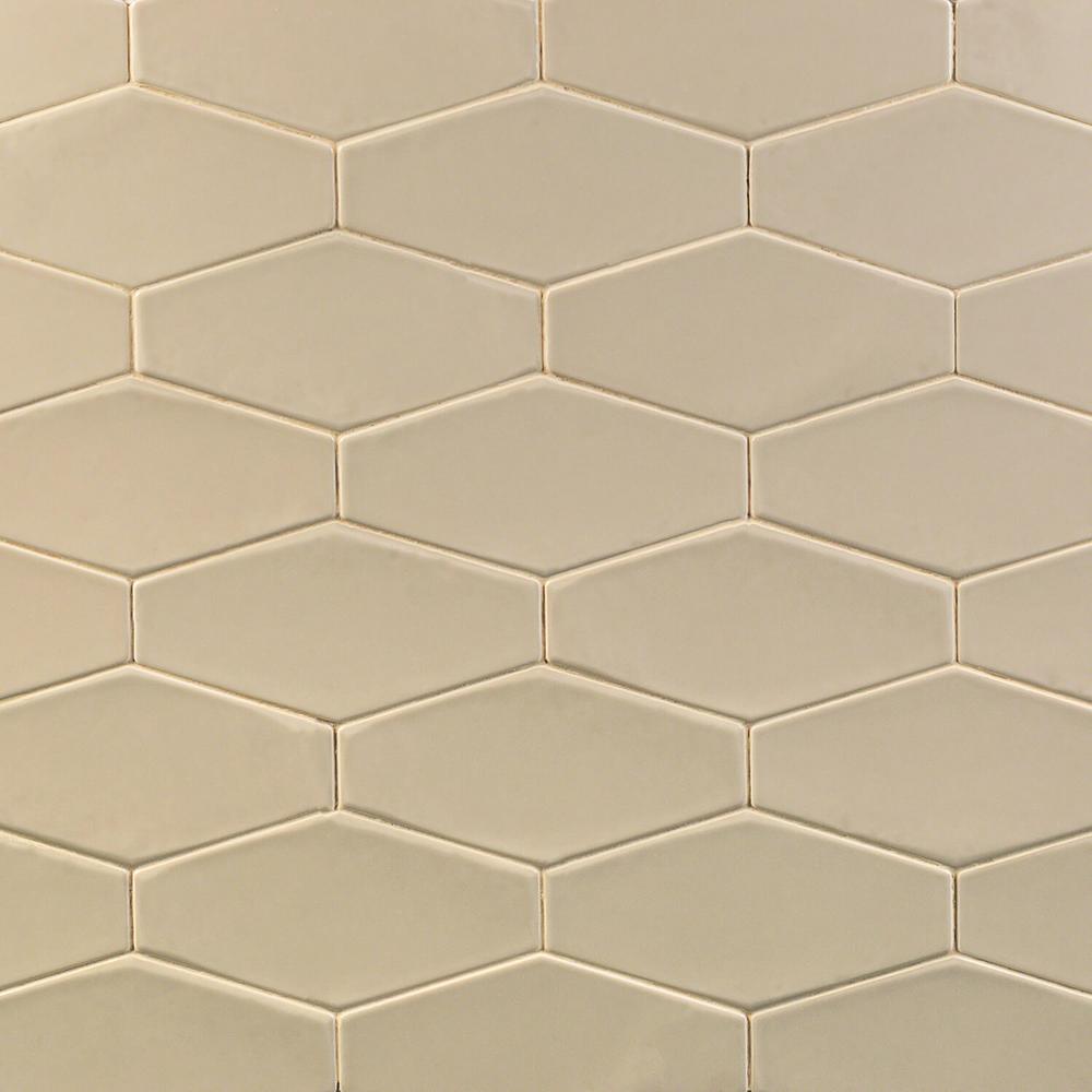 Ivy Hill Tile Birmingham Hexagon Fawn 4 in. x 8 in. 8mm Polished