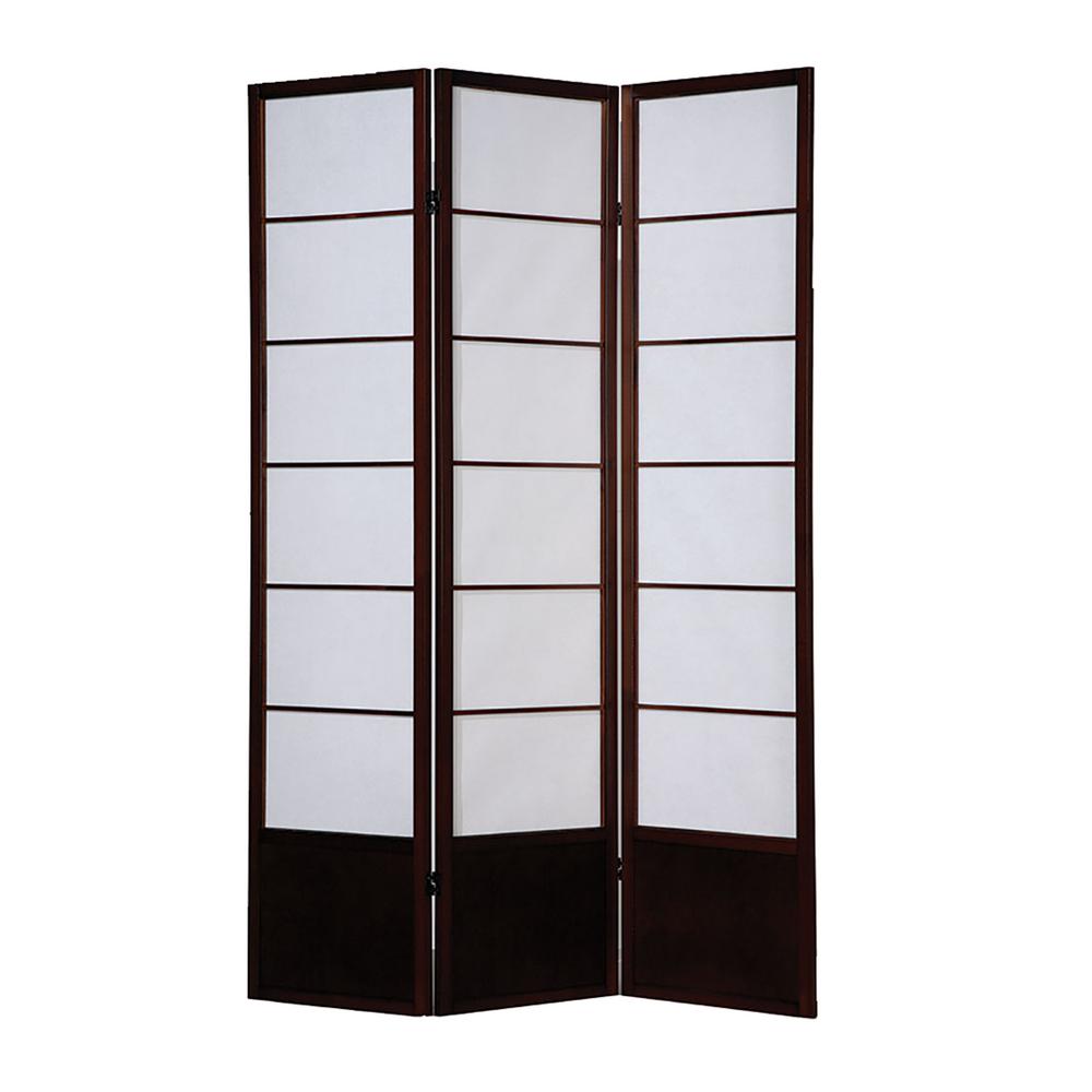 Screen Gems Shoji Wooden 6 Ft Brown 3 Panel Room Divider Sg Screen Gems Shoji Wooden 6 Ft Brown 3 Panel Room Divider