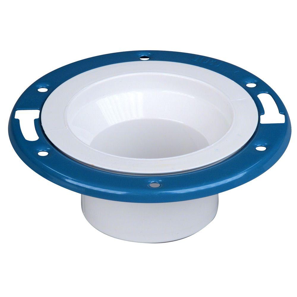4 in. x 3 in. PVC DWV Adjustable Metal Ring Closet Flange ... 4 in. x 3 in. PVC DWV Adjustable Metal Ring Closet Flange ...