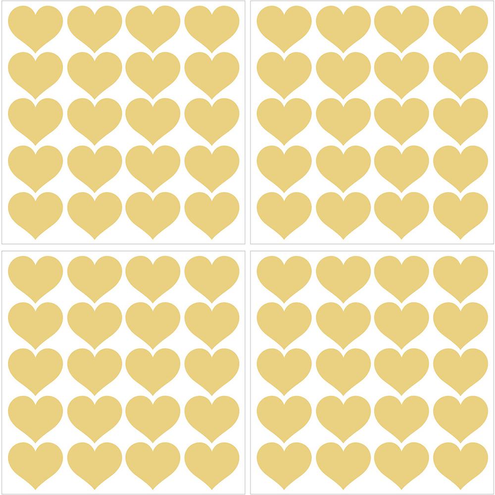 WallPOPs Metallic Metallic Gold Hearts Wall Decal (Set of 2)TWPK2666