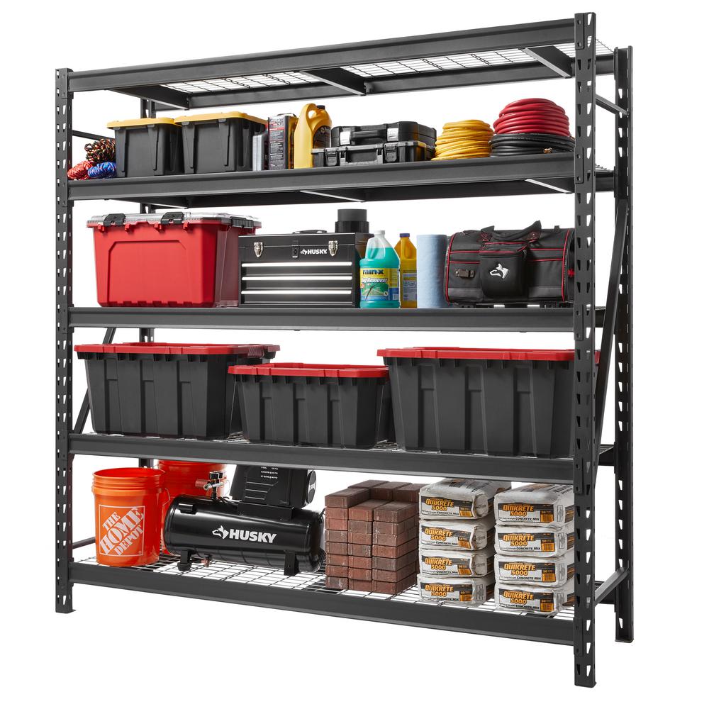 5 Tiers Adjustable Shelves Husky, Home Depot Garage Shelving