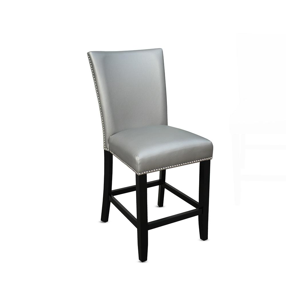 Camila 24 In Silver Counter Chair Set Of 2