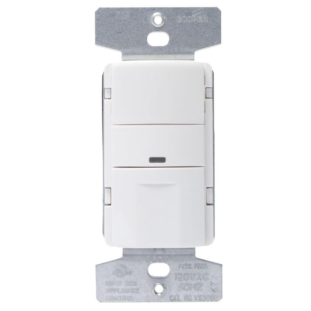 Eaton 5 Amp 3-Way Wall Mount Occupancy Sensor, White