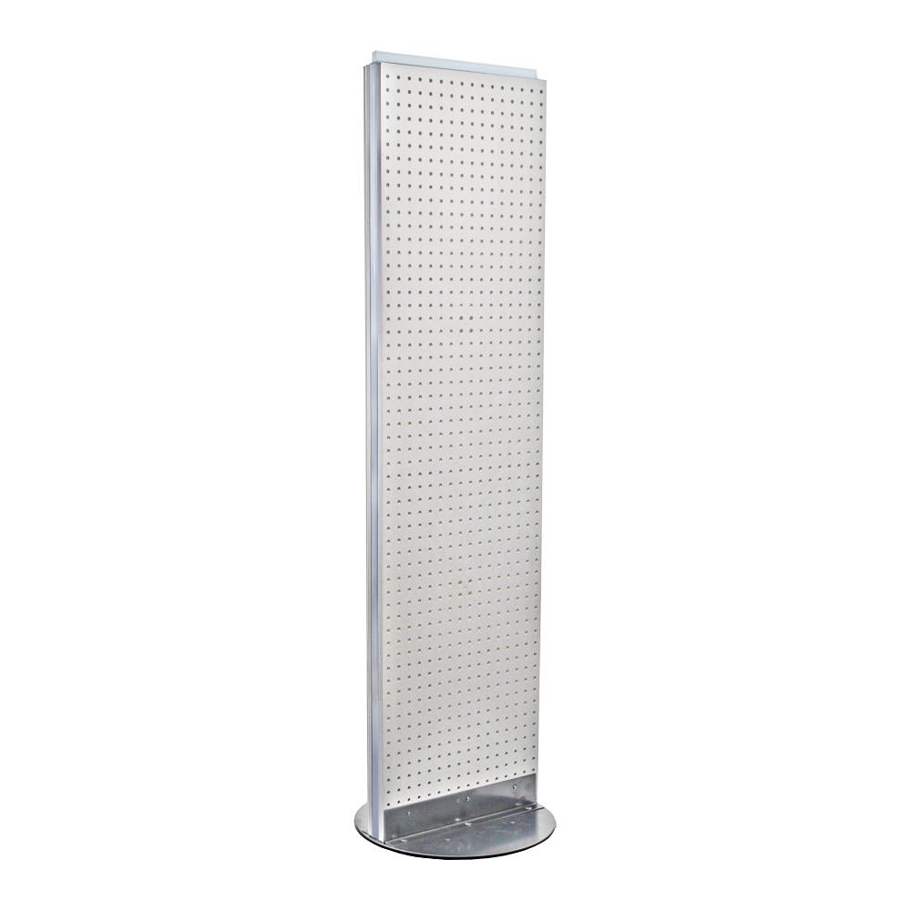 Azar Displays 60 in. H x 16 in. W Styrene Pegboard Floor Display with