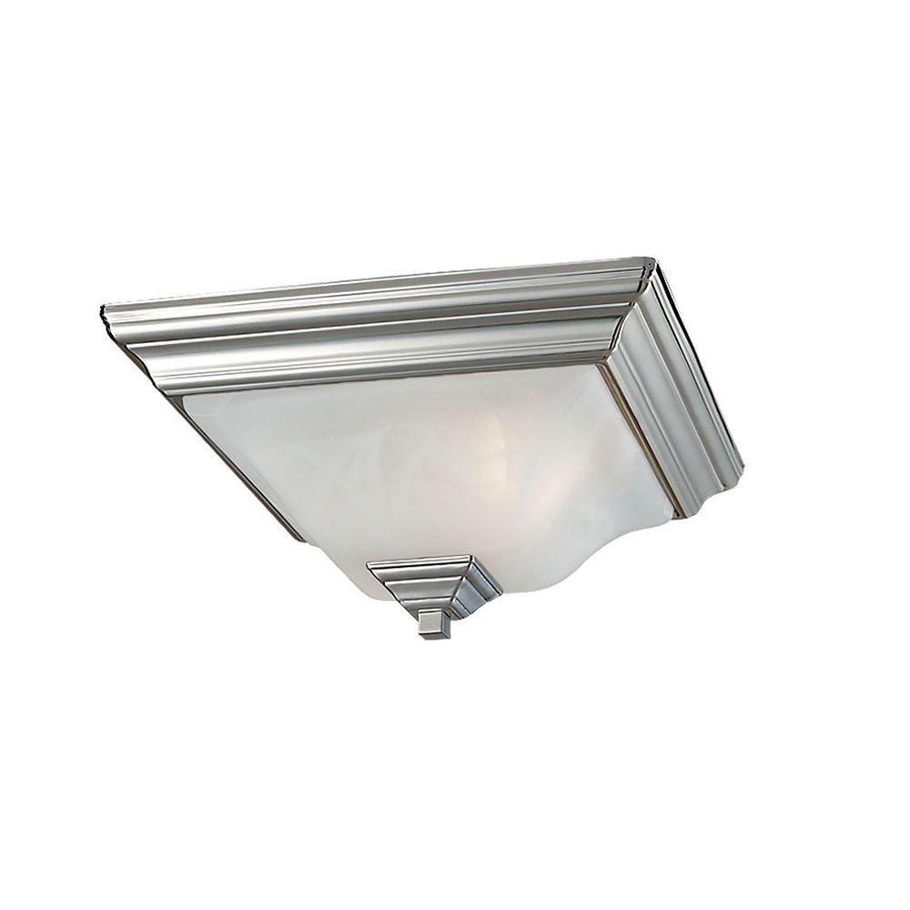 Coastal Millennium Lighting Flush Mount Lights The 2 Light Brushed Nickel Flushmount With Faux Alabaster Glass