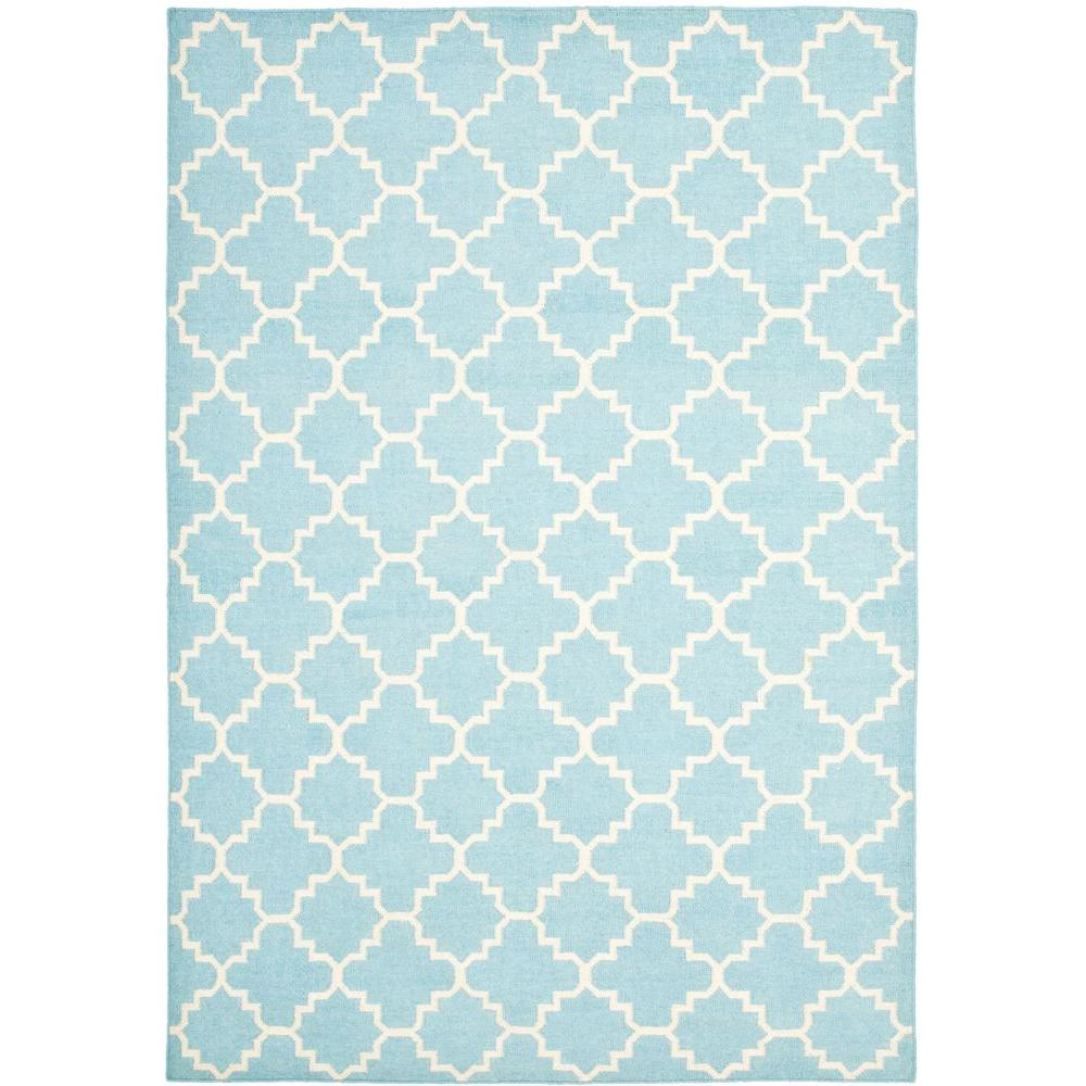 Safavieh Dhurries Light Blue Ivory 8 Ft X 10 Area Rug Dhu554b Safavieh Dhurries Light Blue Ivory 8 Ft X 10 Area Rug