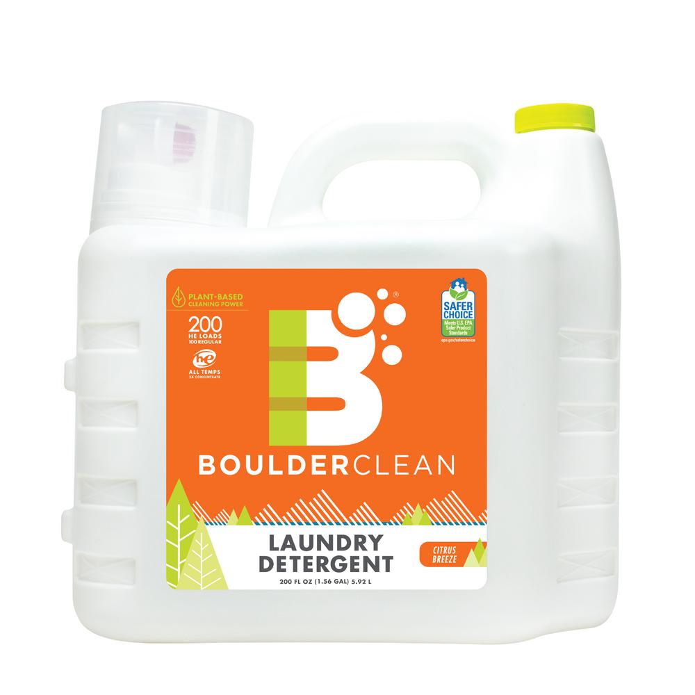 BOULDER CLEAN 200 oz. Clean Natural Citrus Breeze Laundry Detergent100540383 The Home Depot