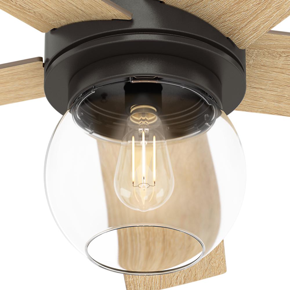 Hunter Leander Ceiling Fan 46 In Led, Hunter Ceiling Fan With Remote And Light Kit
